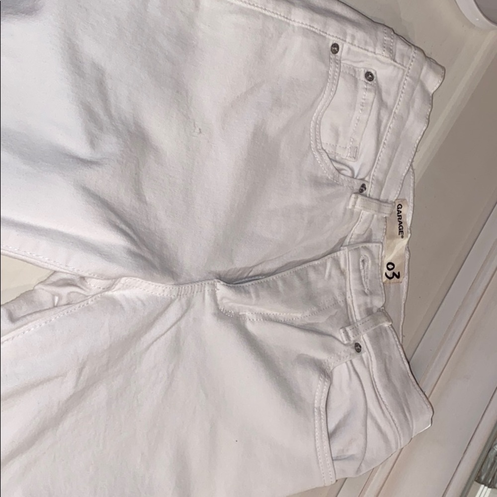 GARAGE White SKINNY HIGHRISE JEANS